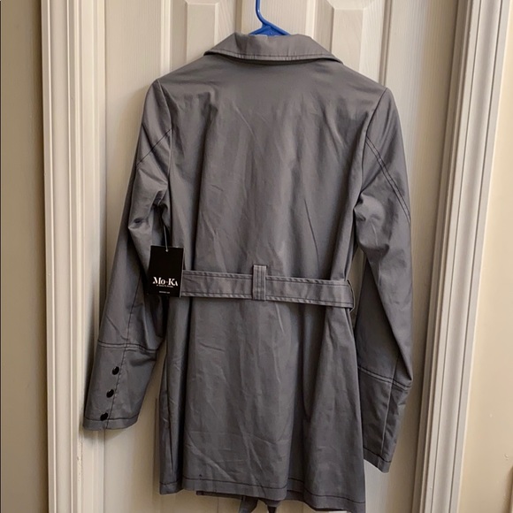 Super cute gray coat (Mo-Ka by Santa Fe Apparel) - Picture 2 of 11